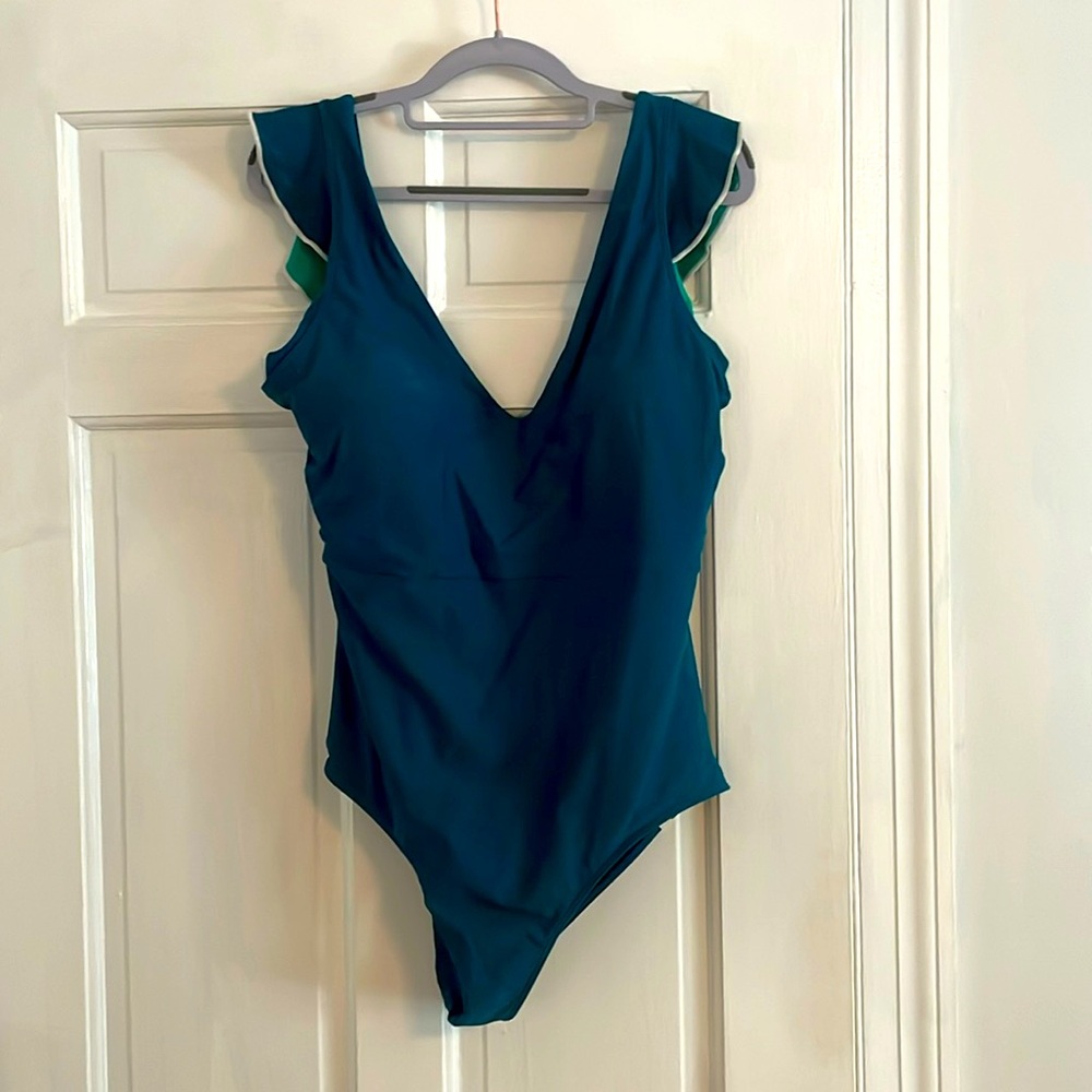 Summersalt The Long Torso Ruffle Backflip - Seaweed & Seaglass